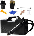 3800W High Pressure Steam Cleaner - Portable Handheld Steamer with 6000ML Capacity 2 Brushes &amp Extension Elbow for Powerful Deep Cleaning Stain Removal &amp Sanitizing (Black)