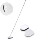 Rotating 2-in-1 Tub and Tile Scrubber Extendable Handle Bathroom Cleaner with 180° Rotation
