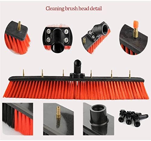 Glass Cleaning Brush Home Water Fed Telescopic Pole Kit Solar Panel Brush Rotating for Photovoltaic PanelWater Fed Pole Kit Extension Pole Outdoor Window Cleaner Brush Solar Panel Cleaning