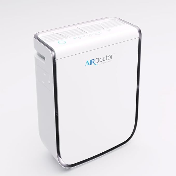 AIRDOCTOR AD2000 Air Purifier for Small &amp Medium Rooms and Small Bedrooms. 3 Stage Filtration with Pre-Filter UltraHEPA Carbon/VOC (AirDoctor 2000)