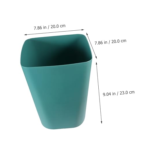 2Pcs Plastic Trash Cans Large Capacity Open Top Garbage Bins for Kitchen Bathroom Office Thickened Material Wastebaskets for Household Organization