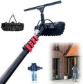 Glass Cleaning Brush Home Water Fed Telescopic Pole Kit Solar Panel Brush Rotating for Photovoltaic Panel3.6-10.8 M Window Cleaning Pole Hose Fed Water fed Telescopic Extendable Solar Panel