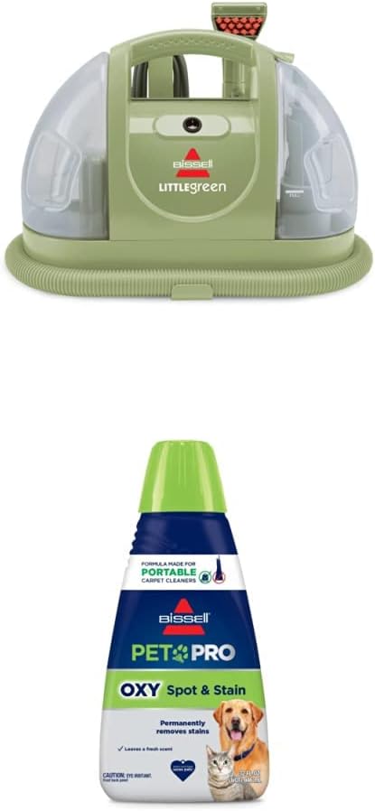 BUNDLE Little Green Portable Carpet Cleaner + PET PRO OXY Spot &amp Stain Formula 32 oz.