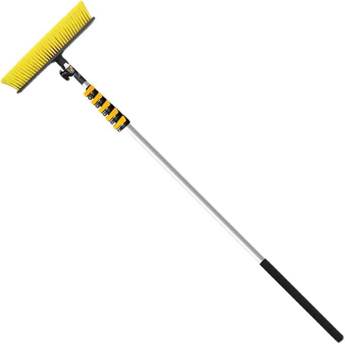 3.5-9m Water Fed Telescopic Brush Cleaning Photovoltaic and Solar Panels Washing Set Equipment Extension Pole Cleaning for Trucks Windows Multi-Purpose Water Spray Brush Cleaner for Trucks Windows