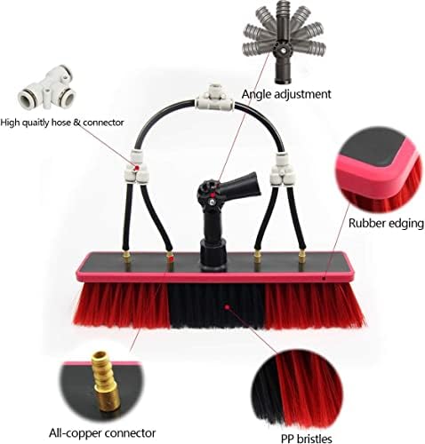 Glass Cleaning Brush Home Water Fed Telescopic Pole Kit Solar Panel Brush Rotating for Photovoltaic PanelWater Fed Telescopic Brush 3.6-10.8M Window Cleaning Pole Solar Panel Cleaning Equ