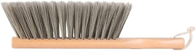 Multifunctional Cleaning Brush Long Wood Handle Handheld Comfort Grip Dust Brush Bed Brush Hanging Storage Suitable for Home Use