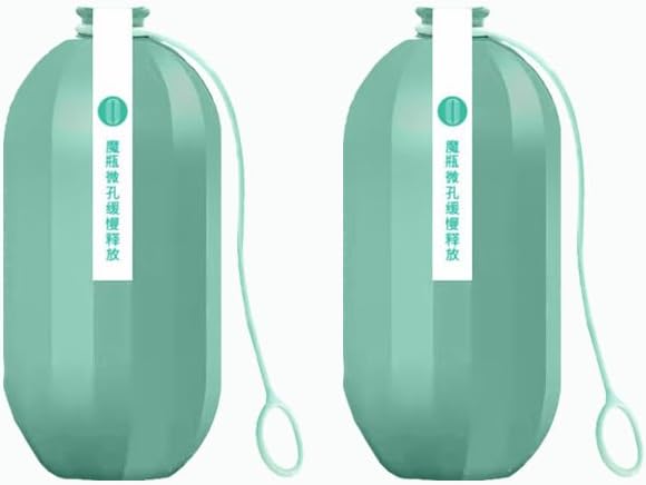 DDOXOO Automatic Toilet Cleaning Magic Box - Powerful Decontamination &amp Air Purification. Large Capacity for 3 Months. Excellent Dissolution No Wall Hanging. Unique External Hanging Rope Design.