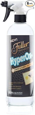 Fuller Brush HyperOx Carpet &amp Fabric Spotter – 22 oz Bottle – Removes Tough Stains &amp Odors from Carpet Rugs Upholstery &amp Fabric – Hydrogen Peroxide Foam with Activated Oxygen (Pack of 6)