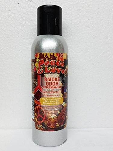 Smoke Odor Exterminator Yin Yang Vanilla Glitz Dragons Blood &amp Peace &amp Love Smoke Odor Exterminator 7 oz Spray 4 Pack Set (1 of Each)