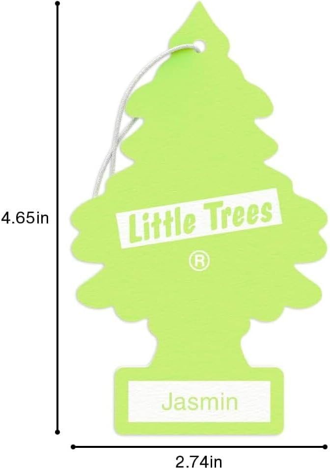 LITTLE TREES Car Air Freshener | Hanging Paper Tree for Home or Car | Jasmin | 24 Pack