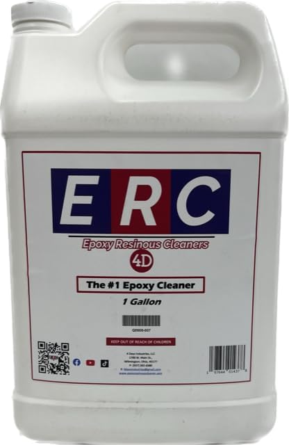 #1 Epoxy Cleaner – Concentrated Formula (1 Gallon) | Helps Removes Oil Stains | No Haze or Sticky Residue | For Epoxy Floors &amp Sealed Concrete |*Results depend on topcoat condition