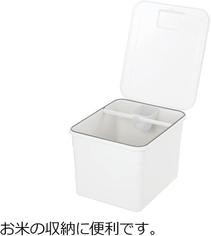 Richell Totono Rice Bin N for Drawers 22.0 lbs (10 kg) White