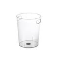 Clear Trash Can with Handles Plastic Waste Basket Wastebasket