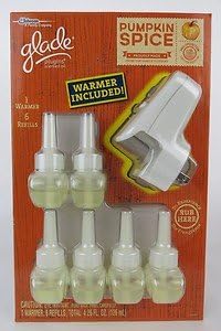 Glade Plugins Scented Oil- Pumpkin Spice 1 Wamer with 6 Refills