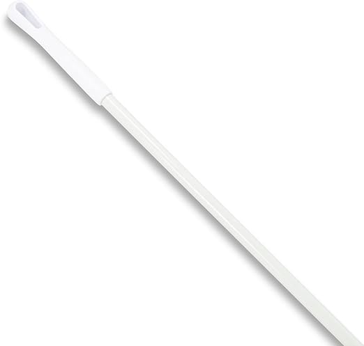 SPARTA 41225EC02 Fiberglass Broom Handle Mop Handle Replacement Handle With Acme Threaded Tip For Commercial Cleaning 48 Inches White