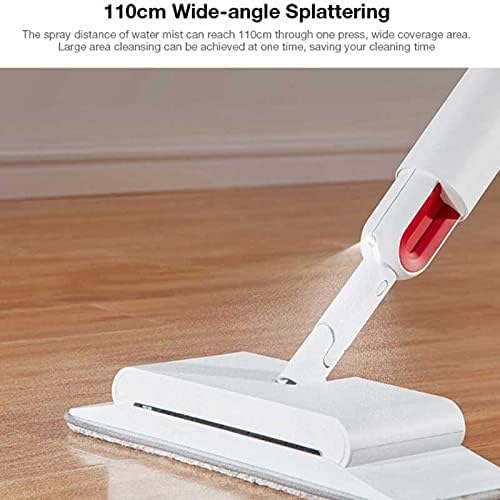 Sweeping and Mopping 2 in 1 Handheld Water Spraying Mop Floor Cleaner Rotatable Spiral Rolling Brush Sweeper
