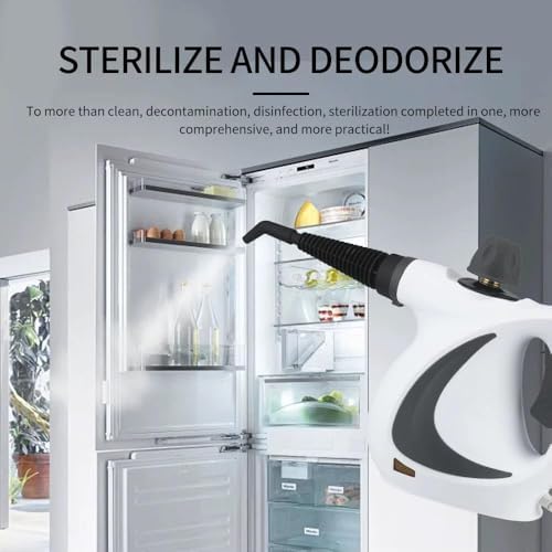Multi-Purpose Handheld Steam Cleaner 350ml Portable Pressurized Steamer with 9 Accessories for Home Floor Upholstery Grout and Car Cleaning