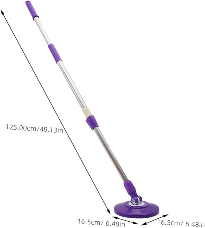 Ciieeo Heavy Duty Telescopic Stainless Steel Mop Detachable Handle Sturdy Household Cleaning Mop for Hardwood and Tile Floors Adjustable Length for Easy Use