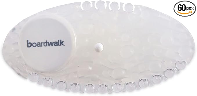 Boardwalk CURVP010I060M17AAS8100 Solid Curve Air Freshener - Mango Fragrance Clear (10/Box 6 Boxes/Carton)