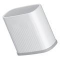 Happyyami Slim Plastic Trash Can Press Lid Small Wastebasket Kitchen Bathroom Garbage Container Bin