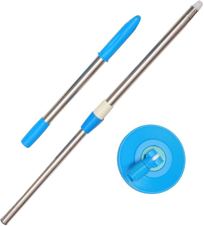 Spin Mop Replacement Handle 360 Degrees Rotating Telescopic Replacement Handle Cleaning Tool Accessories Enhanced Thickened Version BlueSpin Mop Pole Handle Replacement