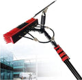 Glass Cleaning Brush Home Water Fed Telescopic Pole Kit Solar Panel Brush Rotating for Photovoltaic PanelTelescopic Window Cleaning Pole 3.6-11M with Water Fed Brush 35cm Head Ideal for Pho