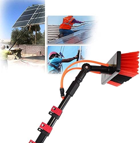 Glass Cleaning Brush Home Water Fed Telescopic Pole Kit Solar Panel Brush Rotating for Photovoltaic PanelWater Fed Pole Kit 3.6M 5.4M 6M 7.2M 9M 11M Window Cleaning Brush Water Fed Brush Wa
