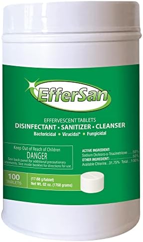 Effersan Disinfectant Tablets 17 Grams Bottle Of 100 Tablets