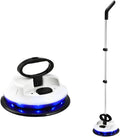 Electric Spin Mop Duster and Polisher LED Lights Ewbank Nifftee Floor and Surface Cleaner 37 in. 150RPM 2 lb. White