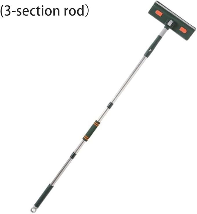 Skirting Board Cleaning Mop with 144cm Long Handle and Reusable Pad for Windows Ceilings Tiles and Floors Lightweight Ergonomic Grip for Efficient Household Cleaning in Green(A)