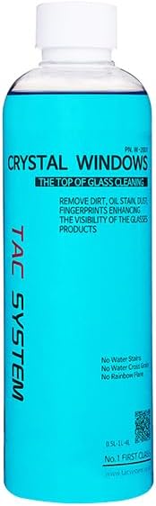 Crystal Windows Car Window Cleaner 16 fl oz | Ultimate Clarity Solution | Streak-Free Residue-Free Ammonia-Free Formula | Safe for Tinted Windows and Glass Surfaces