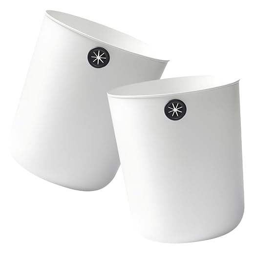PRETYZOOM 2Pcs Small Trash Can Open Top Garbage Can for Bathroom Bedroom Kitchen Material Wide Application Wastebasket for Home and Office Compact Design
