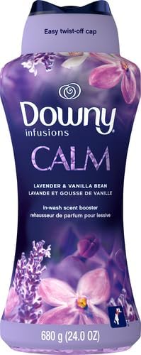 Downy Calm In Wash Laundry Scent Booster BeadsSoothing Lavender And Vanilla Bean Scent24.0 OZLaundry-Scent BeadsLong Lasting Freshness(Pack of 2)