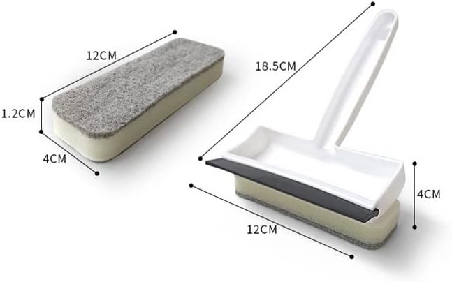 Double-Sided Window Washing Brush Multi-Function Glass Wiper Scraper Removable Sponge Kitchen Cleaning