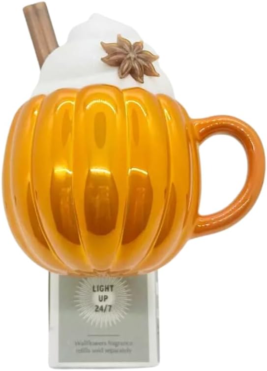 Bath &amp Body Pumpkin Latte Nightlight Wallflowers Fragrance Plug | Light Up 24/7