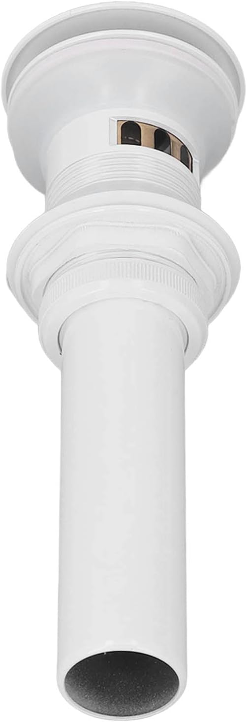 Pop Up Drain Stopper Press Bounce Deodorization Bathroom Sink Drain White for Home (With Hole)