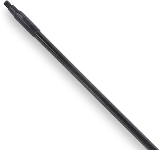 SPARTA 41225EC03 Fiberglass Broom Handle Mop Handle Replacement Handle With Acme Threaded Tip For Commercial Cleaning 48 Inches Black
