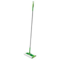 Swiffer Sweeper Mop 10 X 4.8 White Cloth Head 46 Green/Silver Aluminum/Plastic Handle