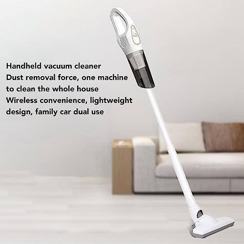 HURRISE Handheld Vacuum Cleaner Cordless Vacuum Cleaner for Pet Hair Carpet Multifunction Strong Suction Powerful Cordless Vacuum Cleaner for Hardwood Floor Carpet Pet Car