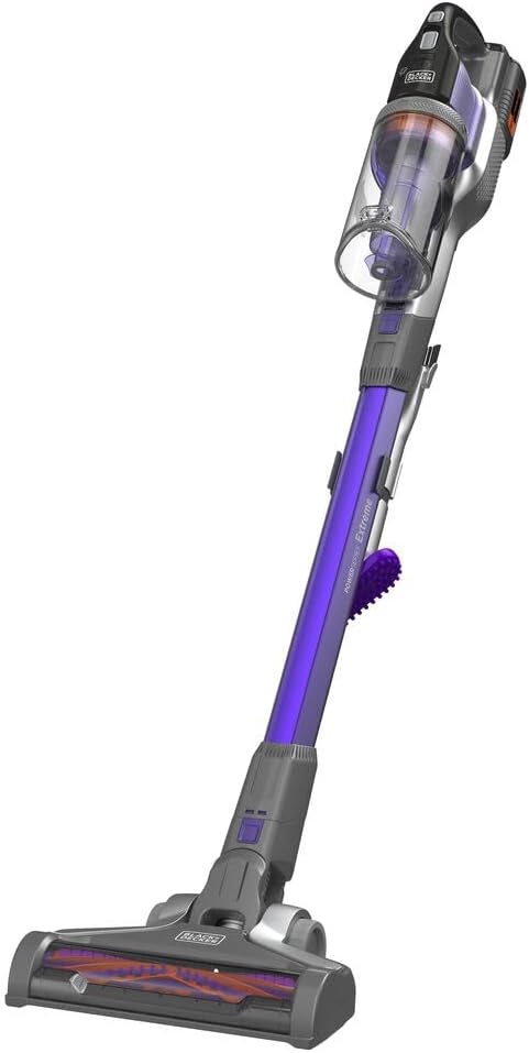 BLACK + DECKER BHFEV362DP-QW Aspirador de escoba 4en1 Power Series Extreme Especial para mascotas con batería externa 36V 2Ah.3 velocidades y 78min de autonomía.