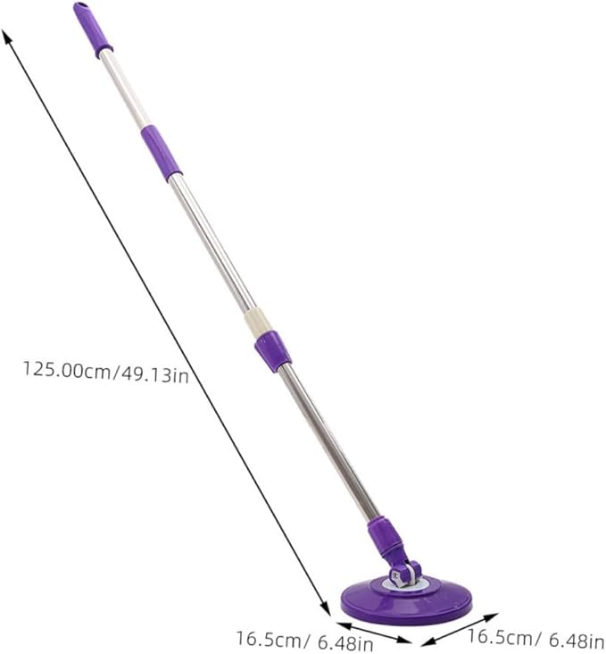 Cabilock Telescopic Stainless Steel Mop Heavy Duty Detachable Cleaning Mop for Household Use Adjustable Length for Easy Floor Cleaning for Surface Types