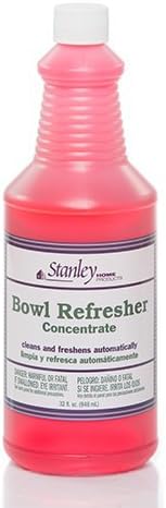 Stanley Toilet Bowl Cleaner &amp Deodorizer Concentrate 32 oz – Wild Rose Scent – Septic‑Safe Bowl Refresher – Cleans Stains &amp Residue with Each Flush (Pack of 6)
