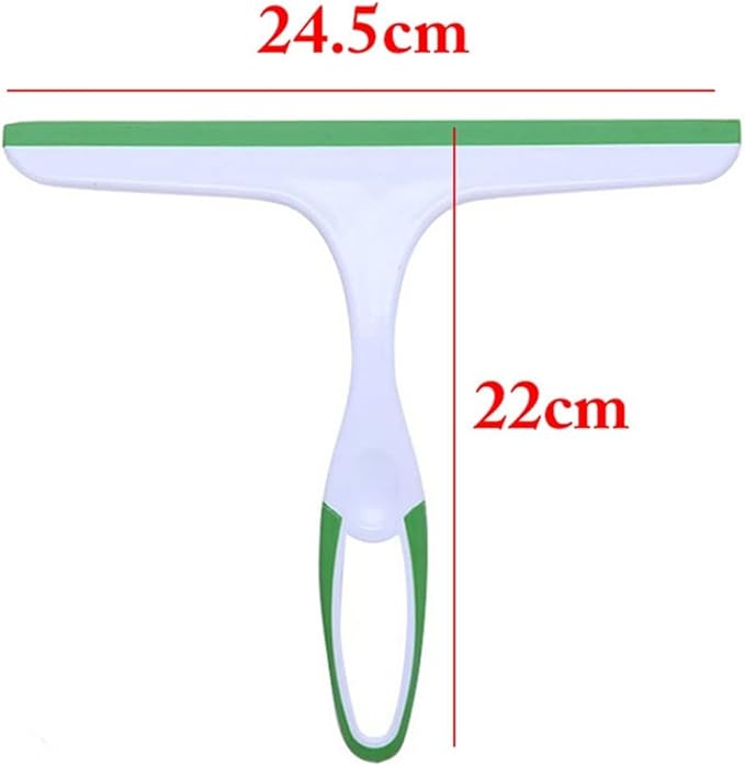 Glass Scraper-Window Glass Cleaning Wisser Cleaner Thuis Douche Badkamer Schoonmaakborstel (Color : Green)