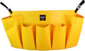 American Supply 5-Pocket Trash Can Caddy Bag – Heavy-Duty Organizer for 32-55 Gallon Round Trash Bins | Janitorial Cleaning Tool Pouch (Yellow)
