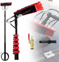 3.6m~10.8m Water Powered Extendable Pole Kit Water Powered Telescopic Brush Window Cleaner Kit Extendable Solar Panel Washing Equipment10.8M/36F