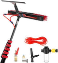 Glass Cleaning Brush Home Water Fed Telescopic Pole Kit Solar Panel Brush Rotating for Photovoltaic Panel3.6-10.8 m Water Fed Telescopic Brush for Cleaning Roof Solar Panel Cleaner Window