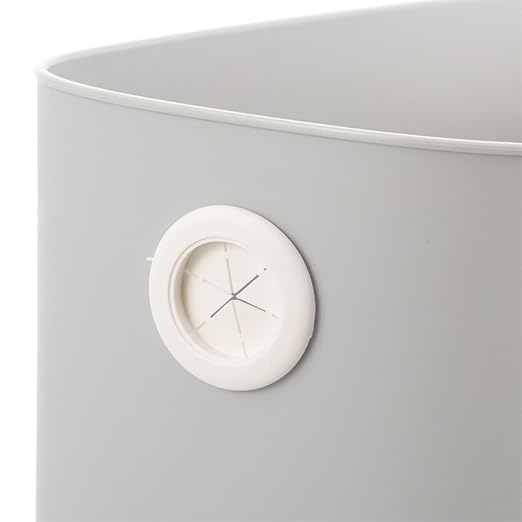Zerodeko 2pcs Plastic Trash Can Wastebasket 8l Lock Lid Kitchen Rubbish Bin for Home Office Bathroom Storage Container
