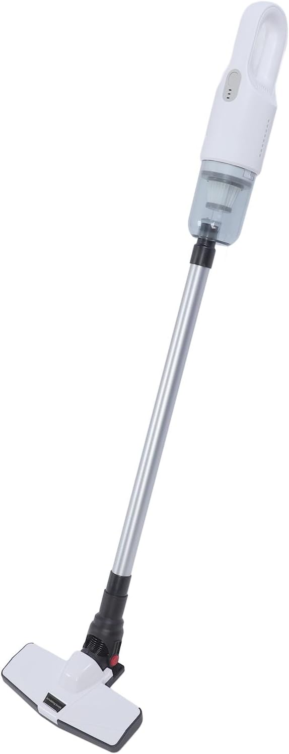 Focket Cordless Vacuum Cleaner Powerful Efficient 2 Gear Multifunctional Vacuum Cleaner for Hard Floors (White)