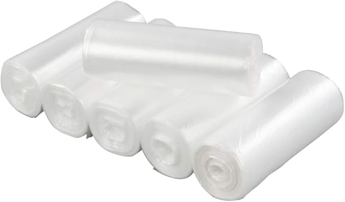 Pekky 5 Gallon Clear Trash Bags Bin Liners 300 Counts