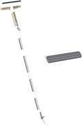 Double Sided Window Cleaner Glass Clean Scrapers 74.80inch Long Pole Window Spray Cleaning Brush for Indoor Outdoor Door Tile 1 Cotton tip